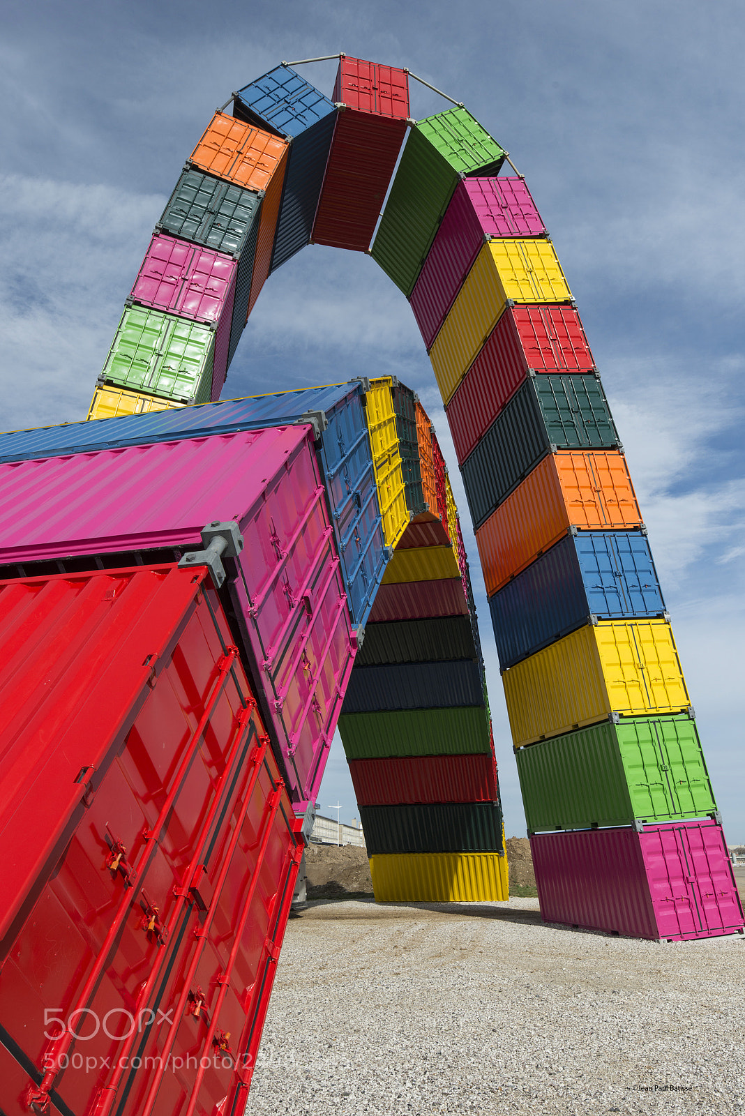 Nikon D800 sample photo. Catène de containers photography