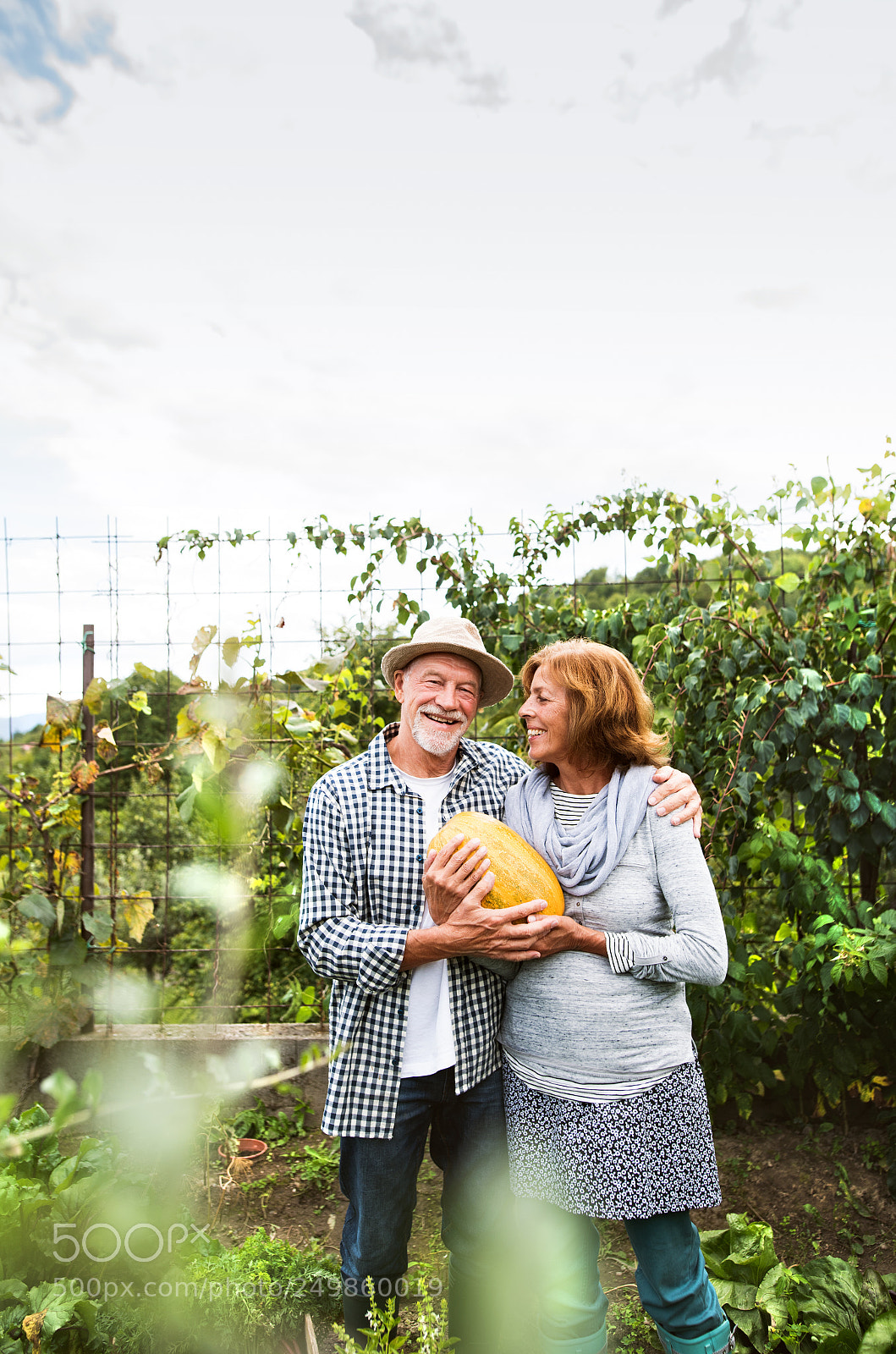 Nikon D5 sample photo. Senior couple gardening in photography