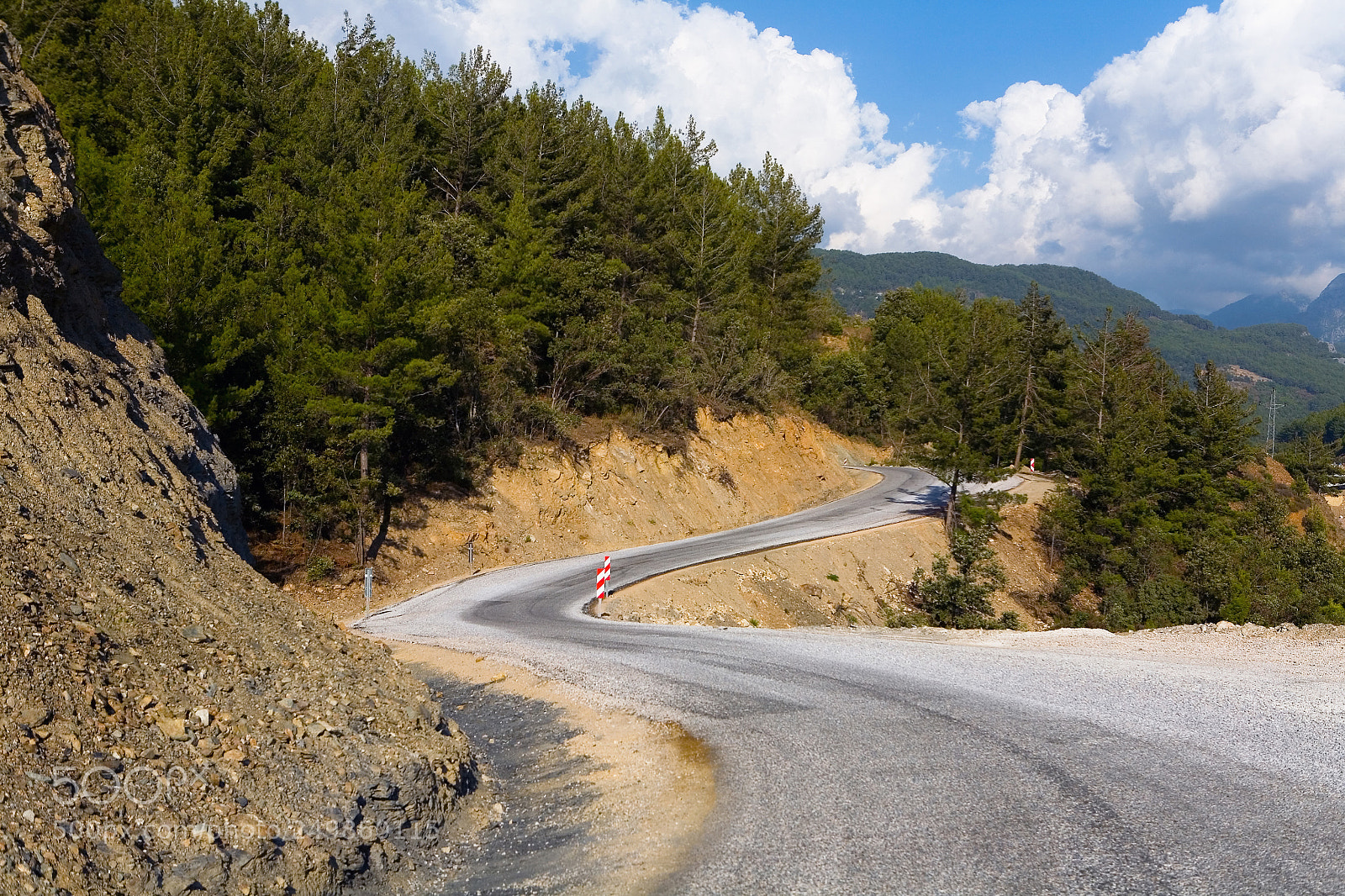 Canon EOS 5D sample photo. Beautiful meandering asphalt mountain photography