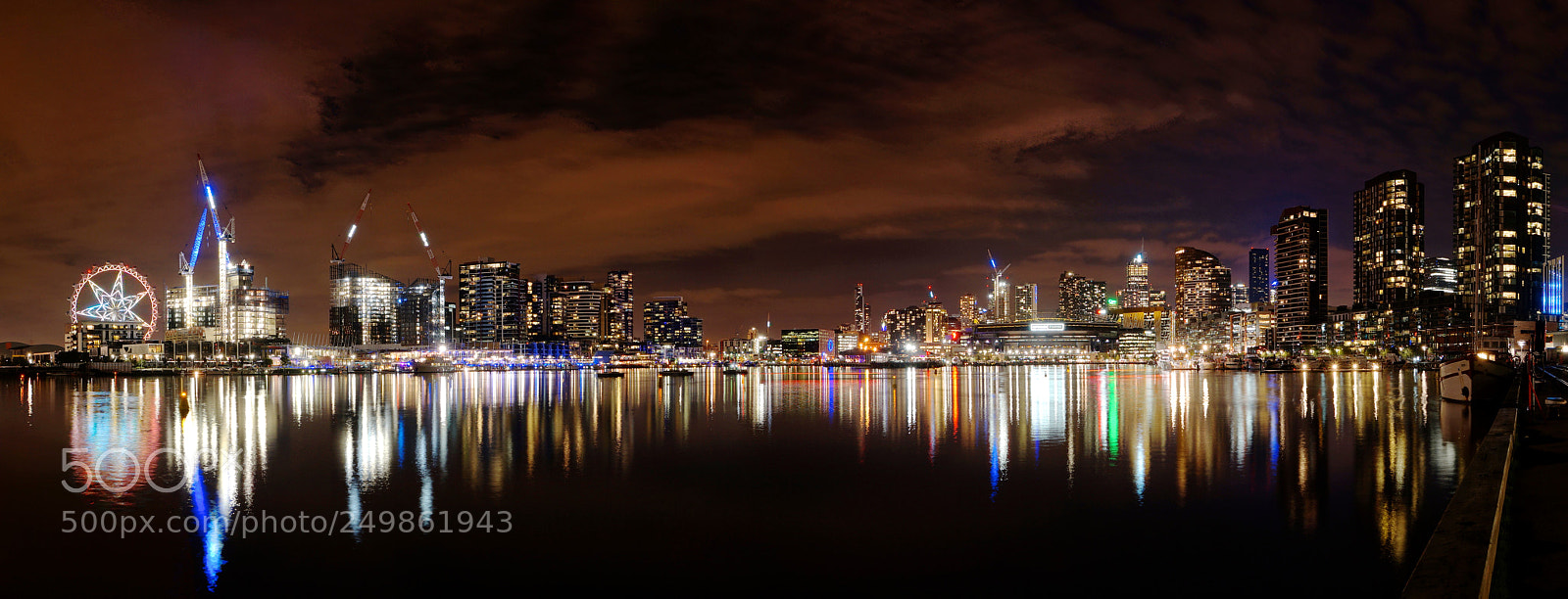 Sony SLT-A58 sample photo. Panorama of docklands, melbourne photography