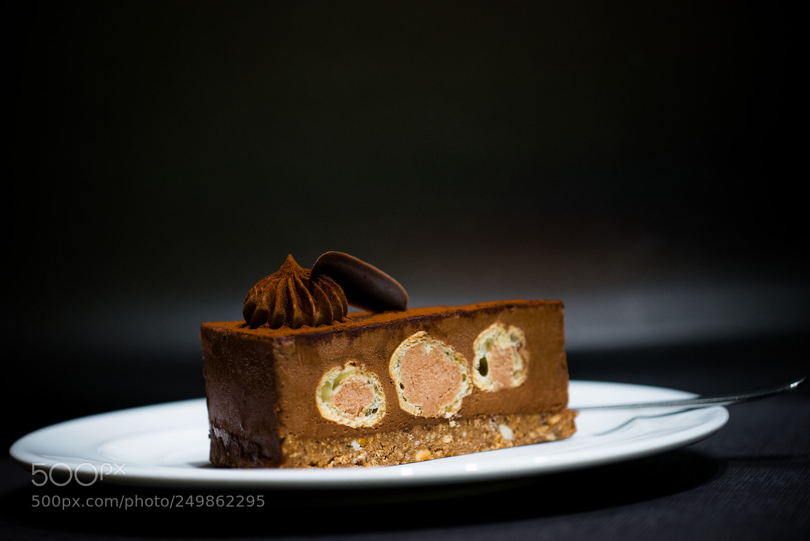Nikon D800 sample photo. Profiterole&chocolate cake photography