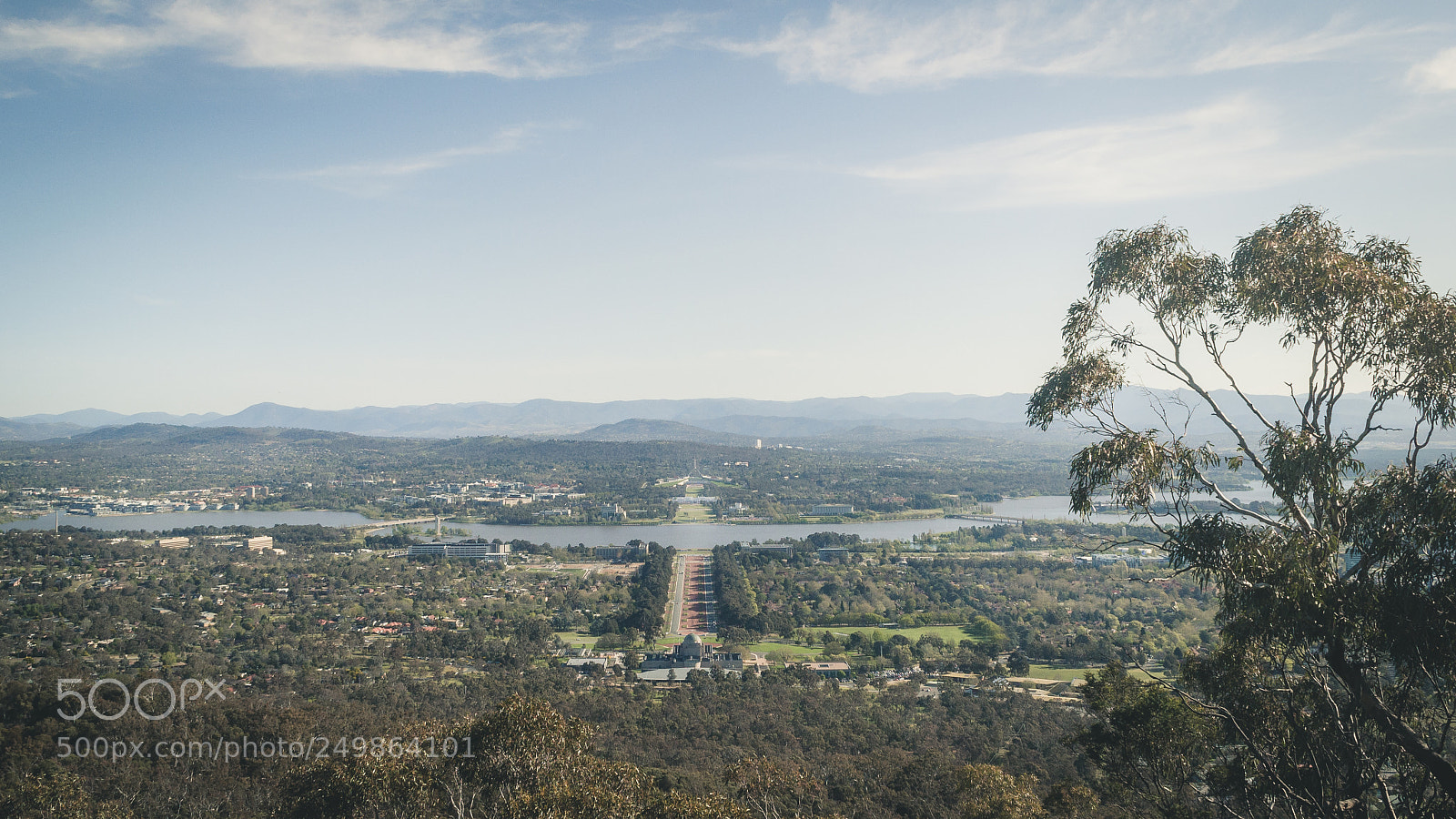 Nikon D3100 sample photo. Canberra from mt ainslie photography
