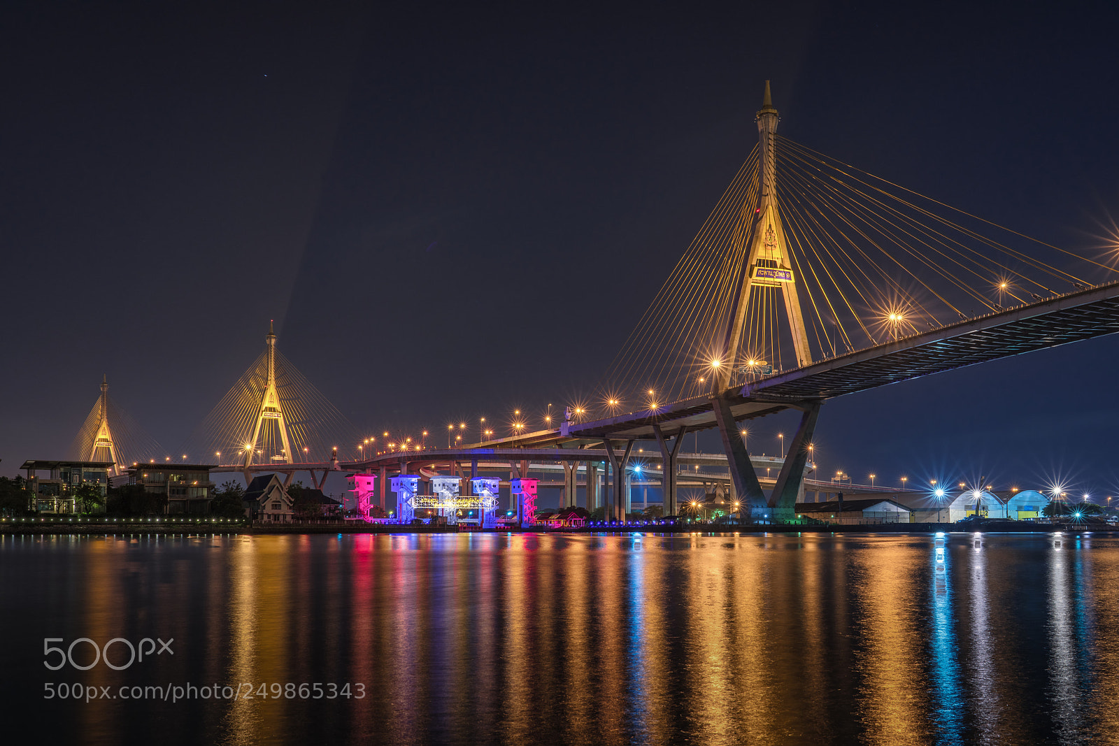 Sony a7R III sample photo. The bhumibol bridge in photography