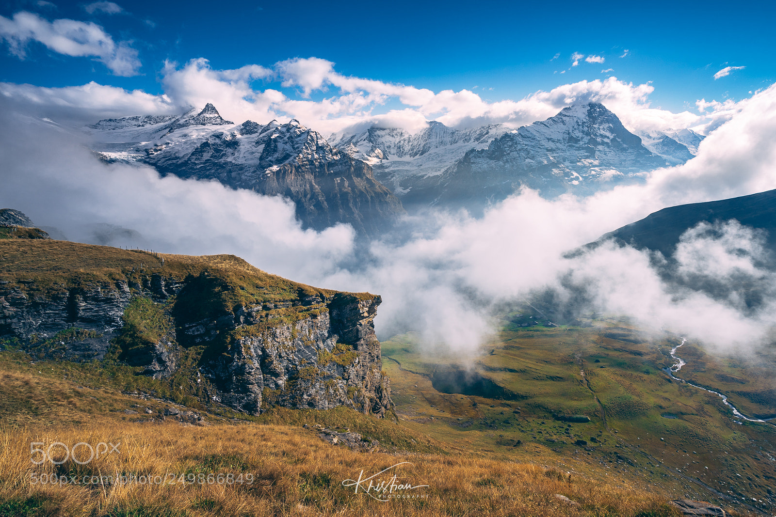 Sony a7 sample photo. Swiss alps above grindelwald photography
