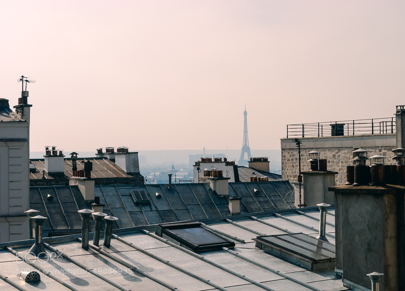 Nikon D3000 sample photo. Paris rooftops photography