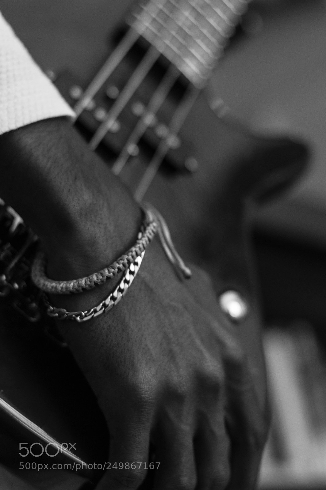 Nikon D90 sample photo. Guitar player photography