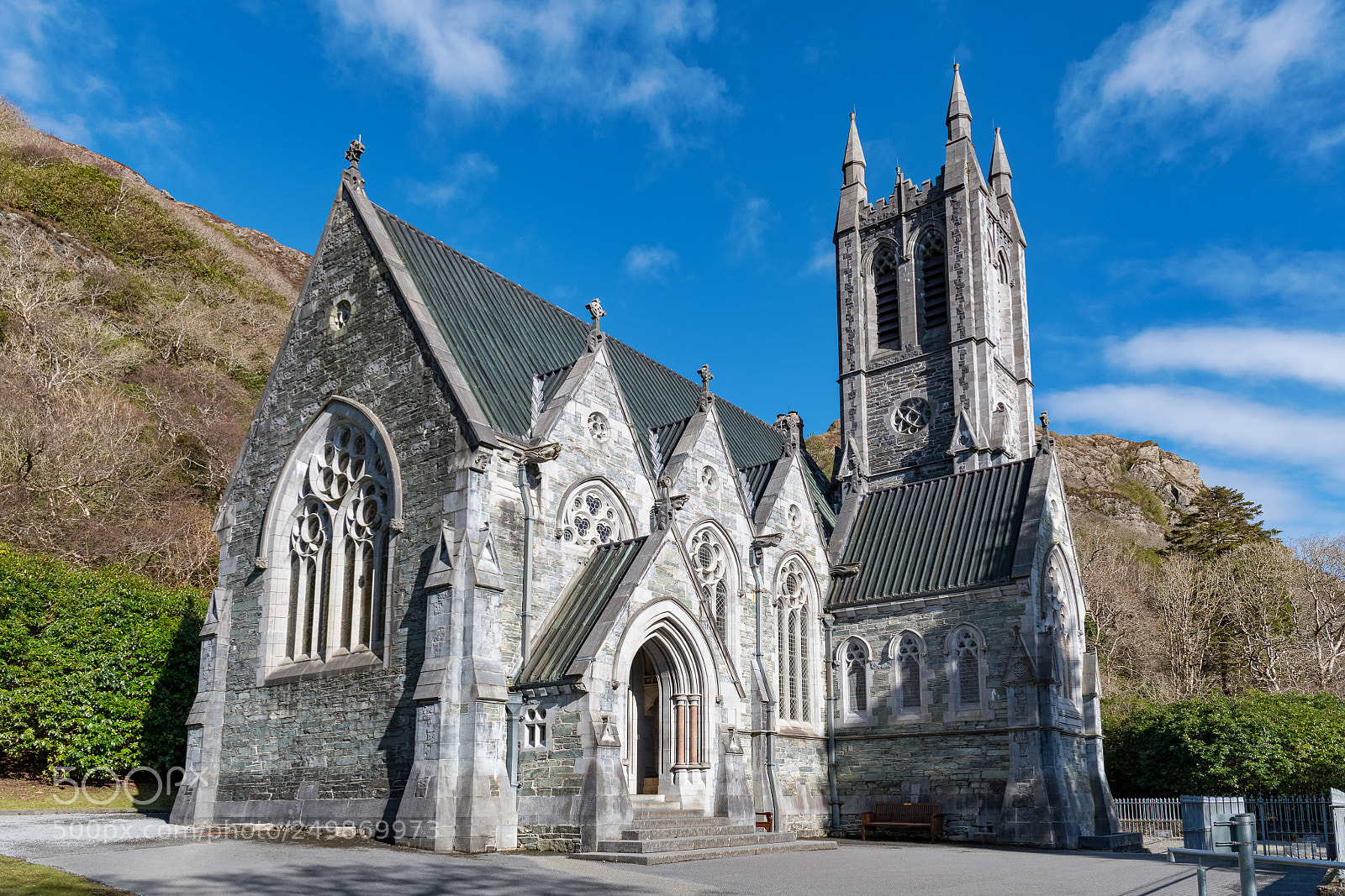 Nikon D850 sample photo. Kylemore abbey gothic cathedral photography