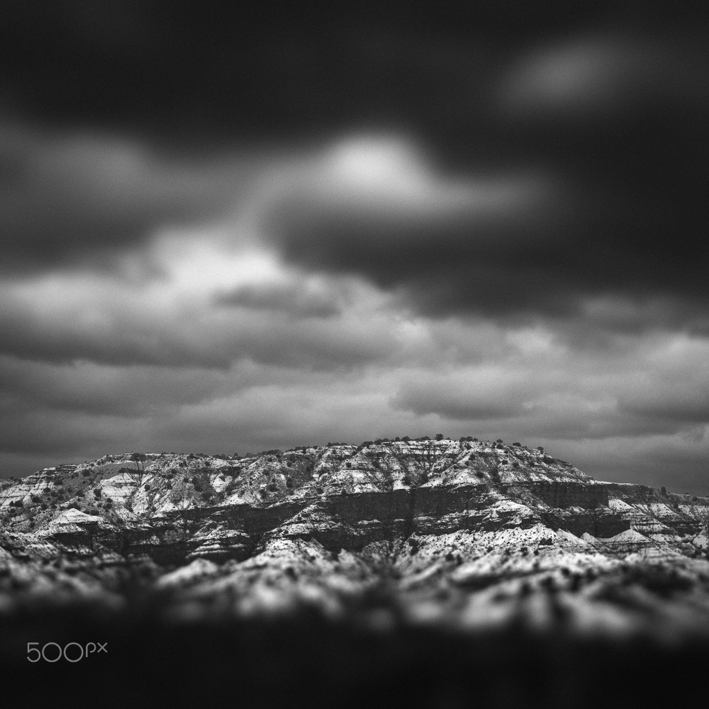 Hasselblad H5D sample photo. Snowing over chupadero photography
