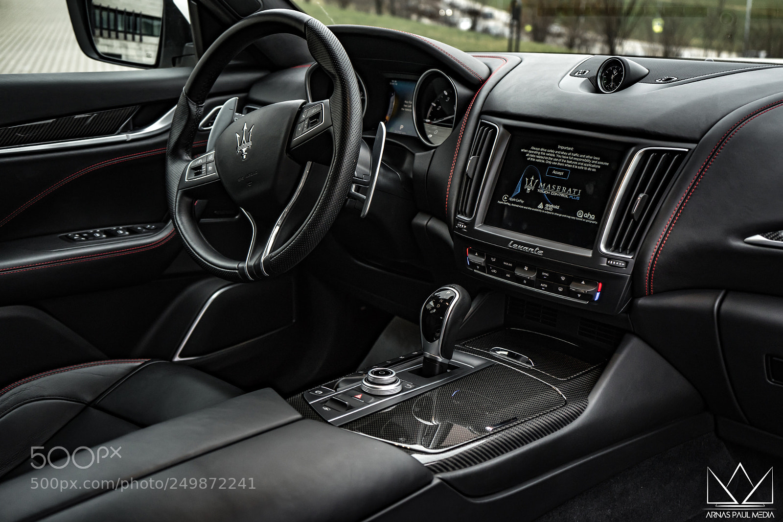 Sony a7 II sample photo. Maserati lenvate s interior photography