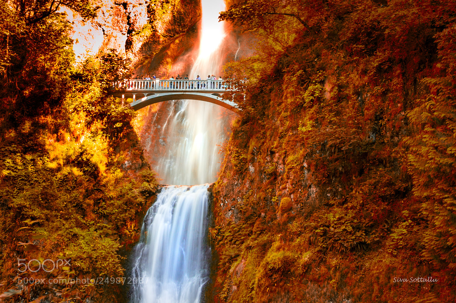Canon EOS 60D sample photo. Multnoma falls! photography