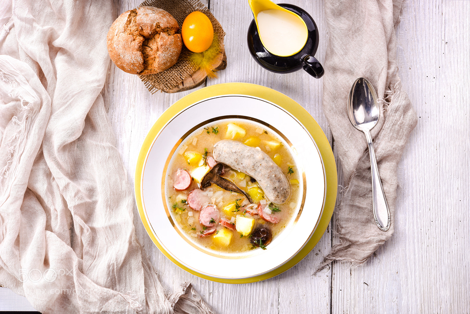 Nikon D810 sample photo. Polish easter soup photography