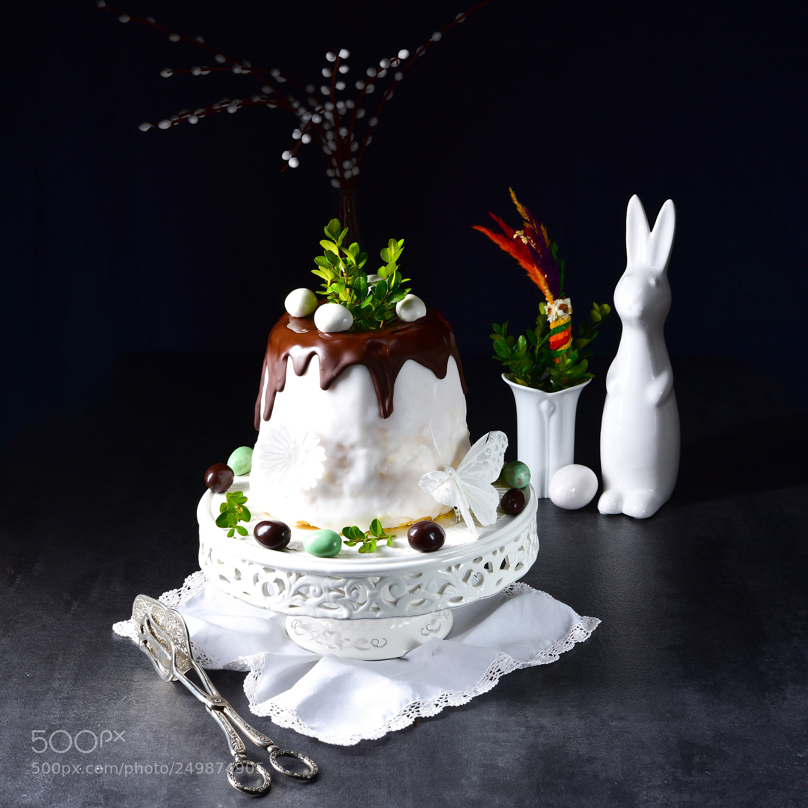 Nikon D810 sample photo. Cooked easter cake photography