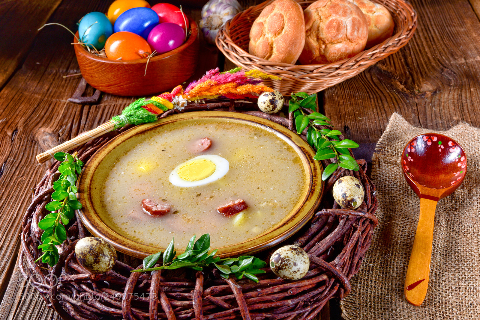 Nikon D810 sample photo. Sour rye soup photography