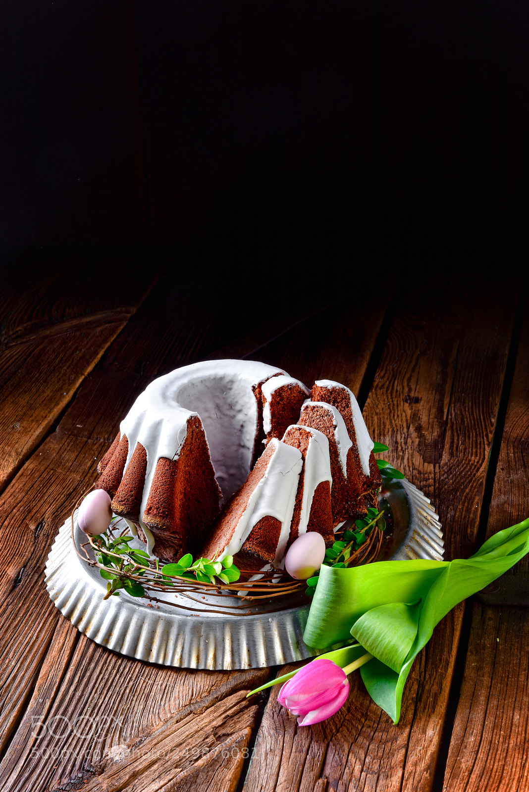 Nikon D810 sample photo. Delicious chocolate spring cake photography