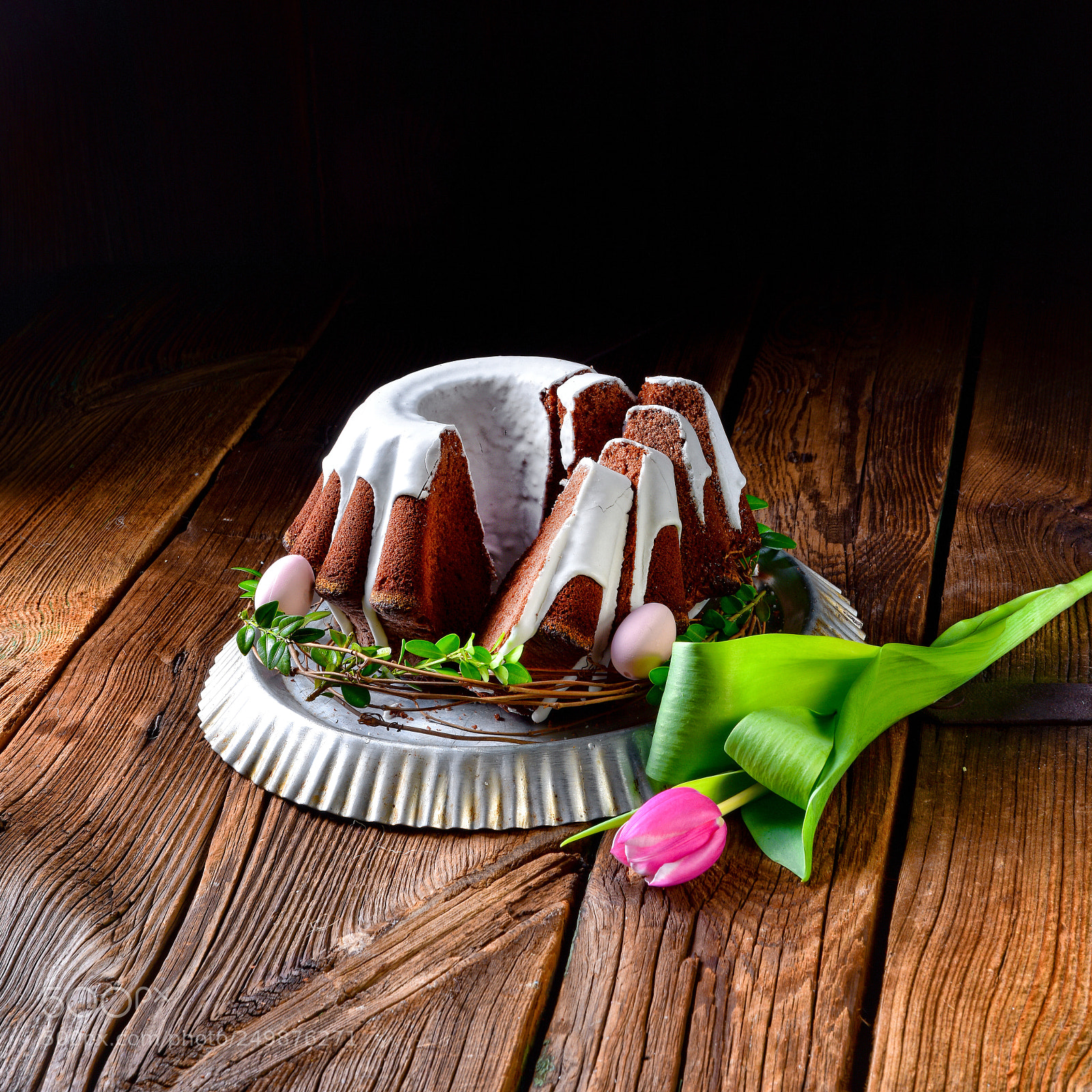 Nikon D810 sample photo. Delicious chocolate spring cake photography