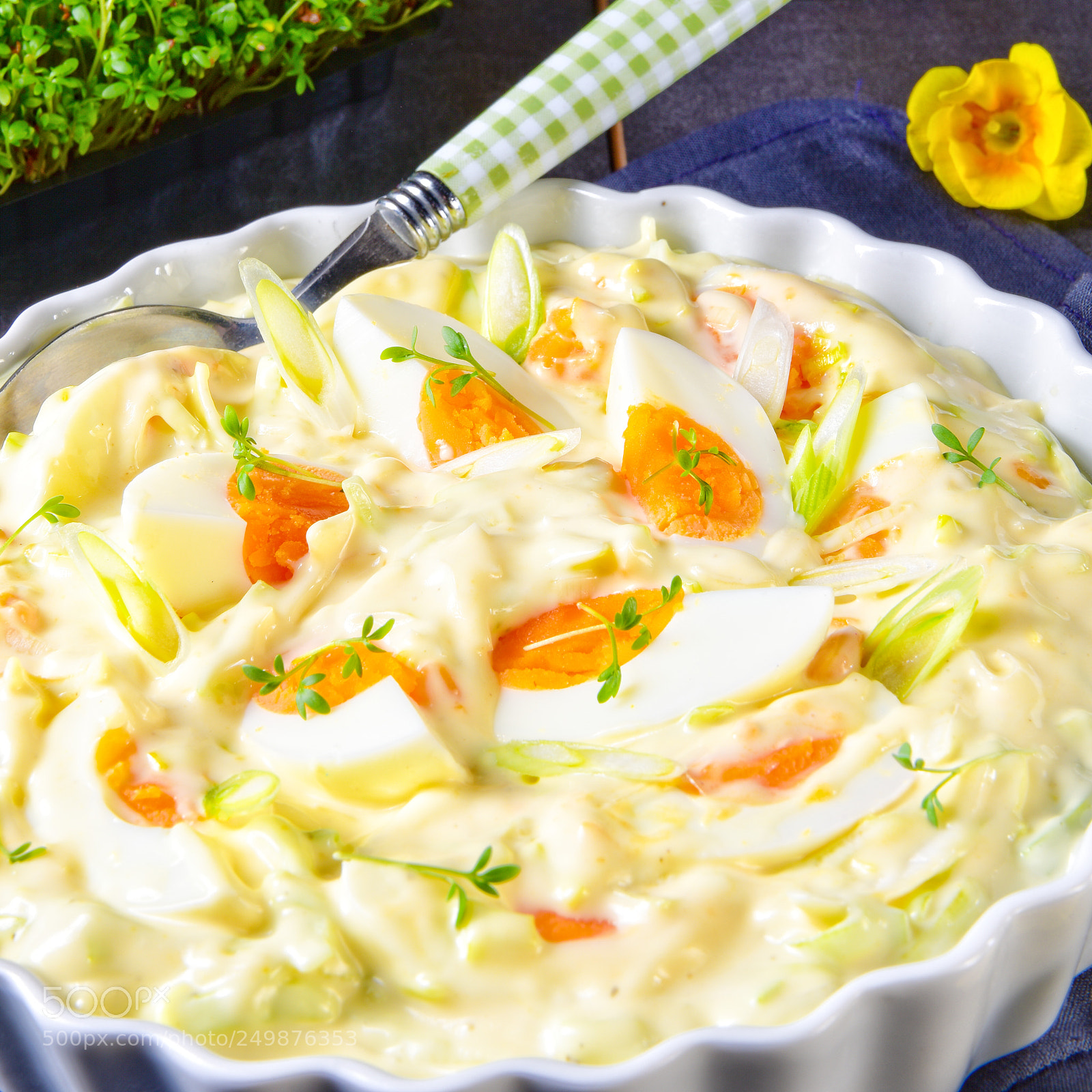 Nikon D810 sample photo. Spring egg salad with photography
