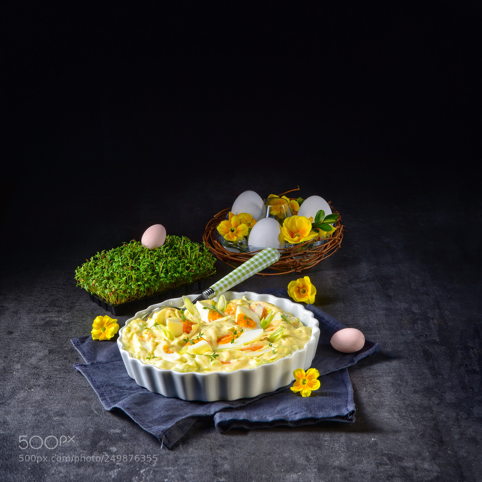 Nikon D810 sample photo. Spring egg salad with photography