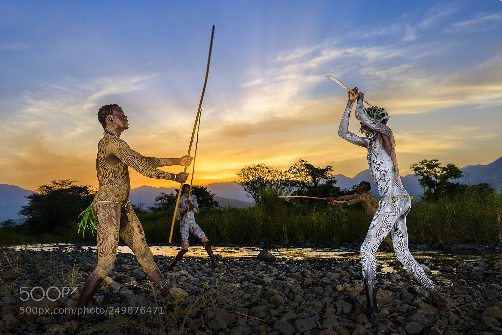 Nikon D800 sample photo. Donga stick fighting photography