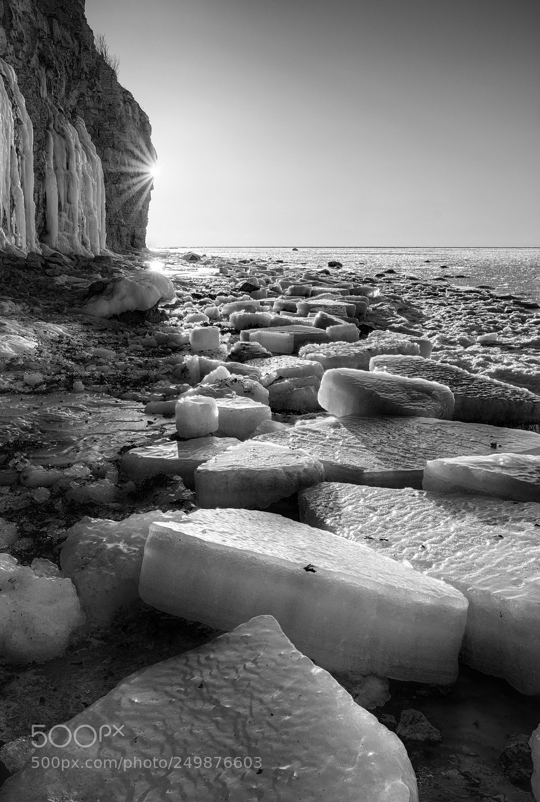 Nikon D7200 sample photo. Icy shore photography