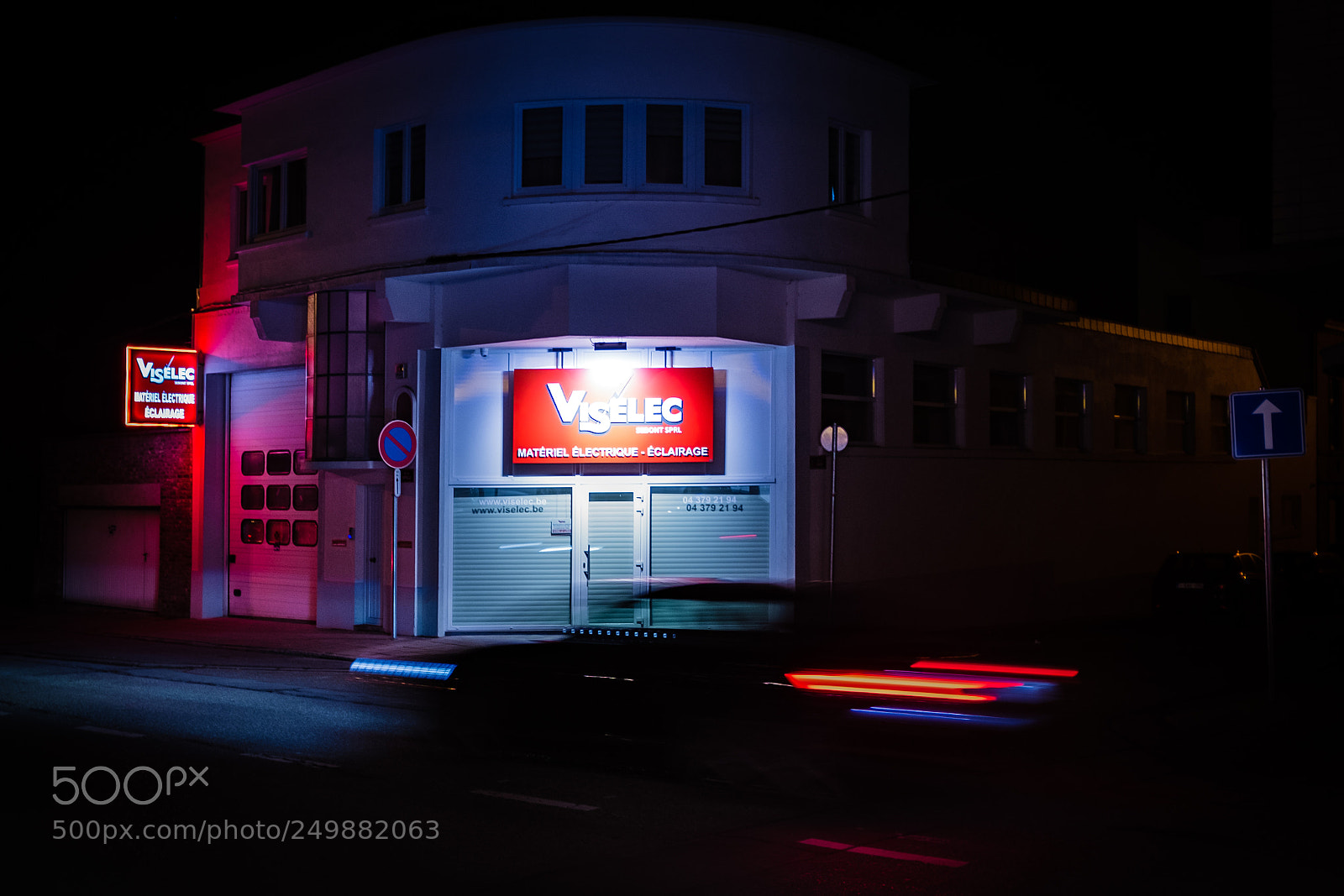 Fujifilm X100S sample photo. Visé nightscape photography