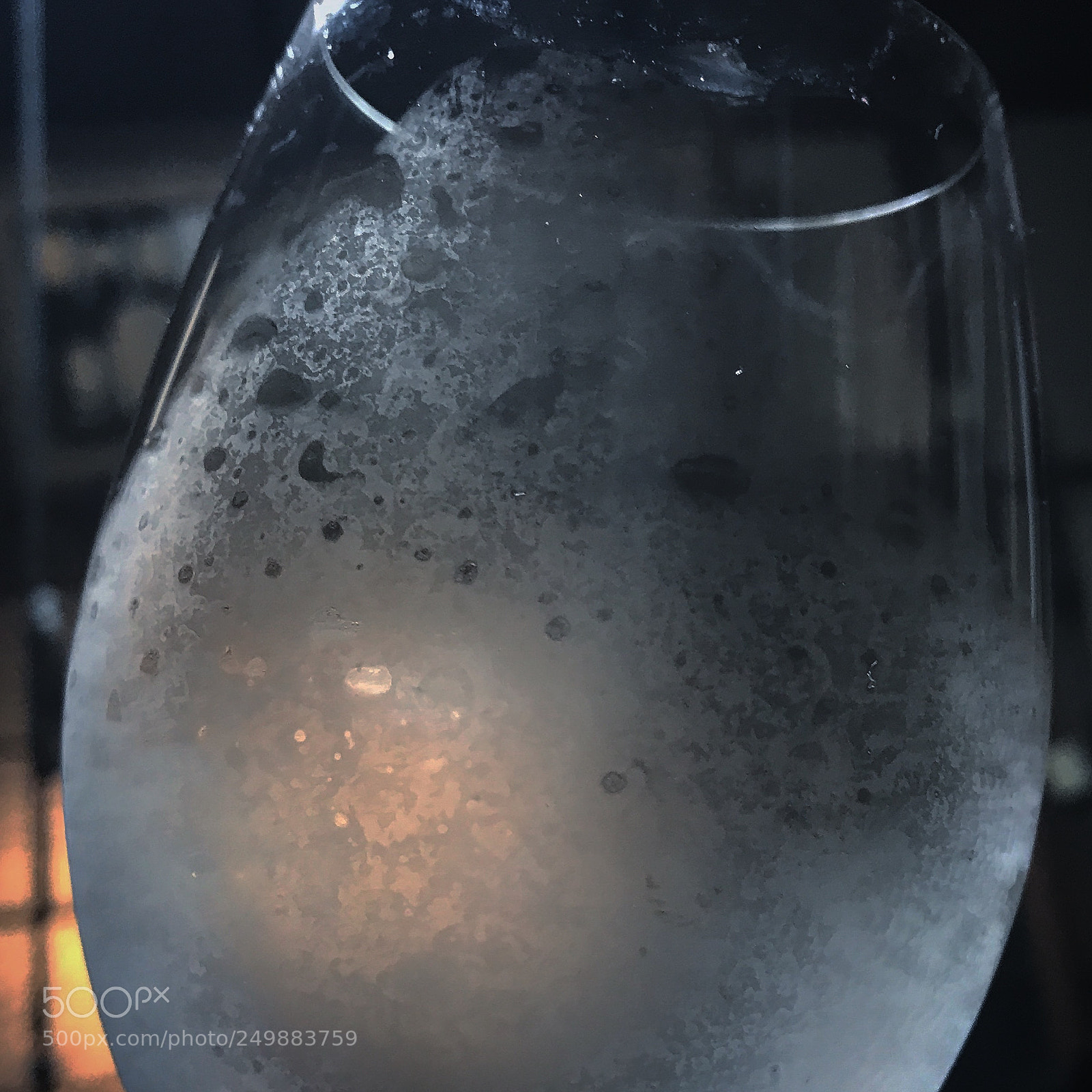 Apple iPhone 7 sample photo. Wine glass moon photography