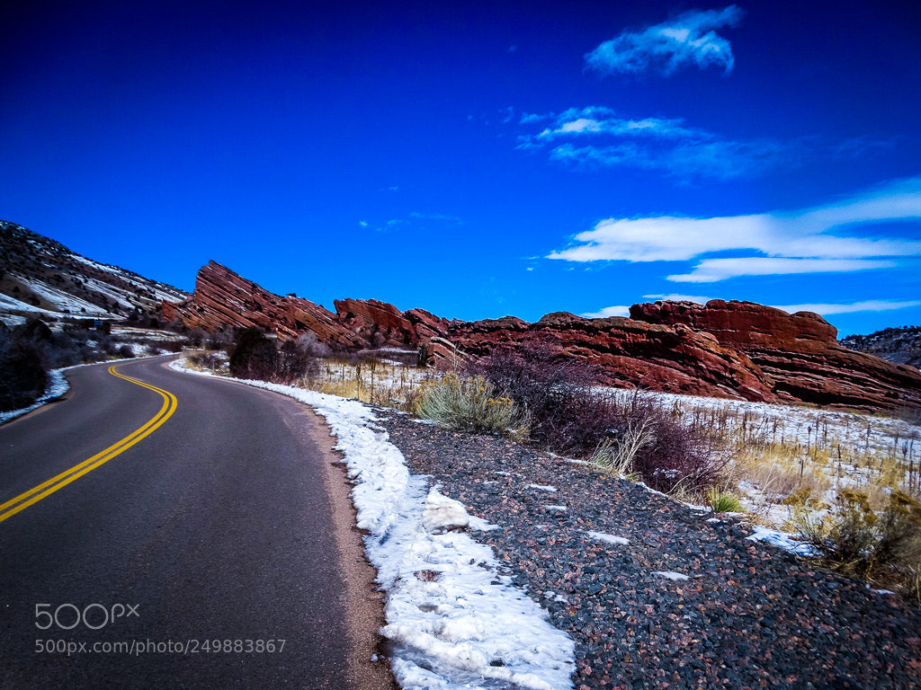 Sony Cyber-shot DSC-HX300 sample photo. Red rock road photography