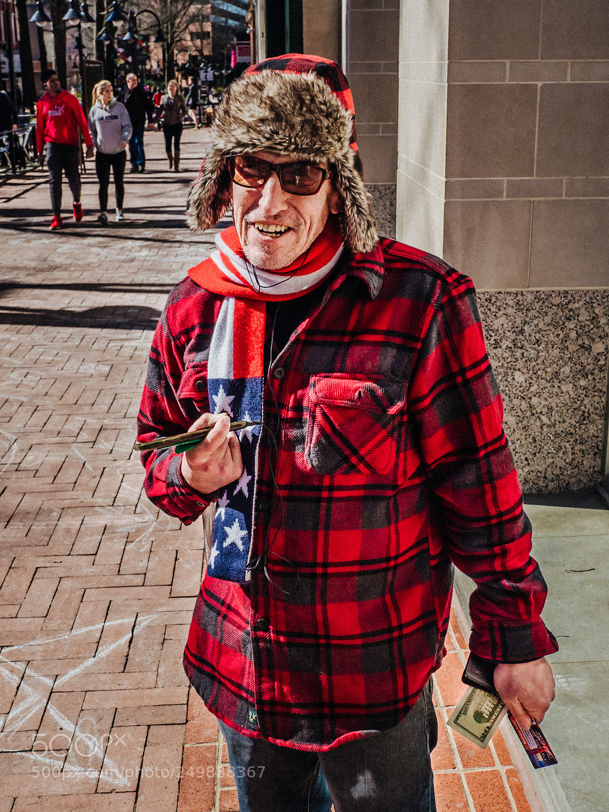 Panasonic Lumix DMC-GX8 sample photo. Red plaid and stars photography