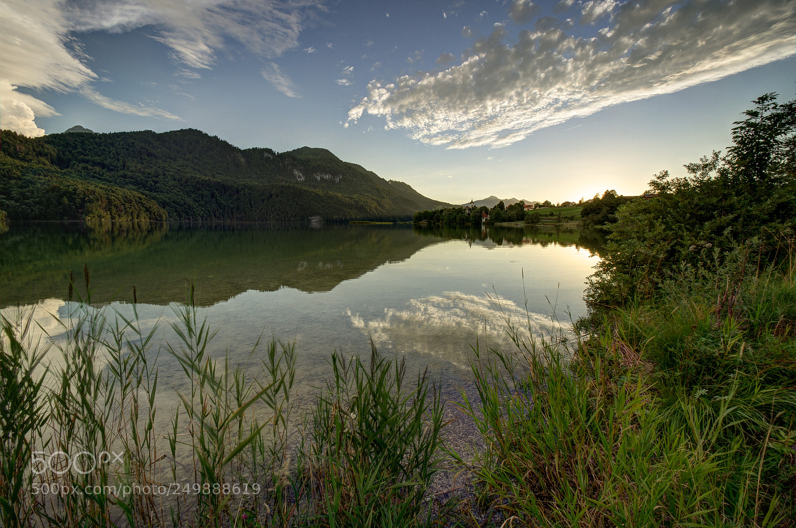 Sony SLT-A35 sample photo. Sunset at weissensee photography