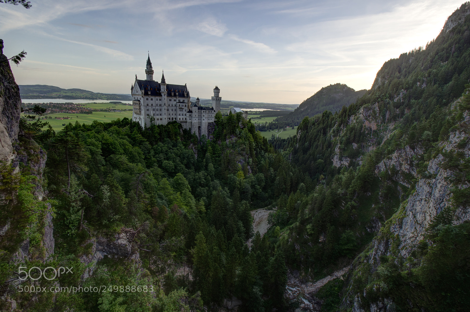 Sony SLT-A35 sample photo. Neuschwanstein castle at sunrise photography