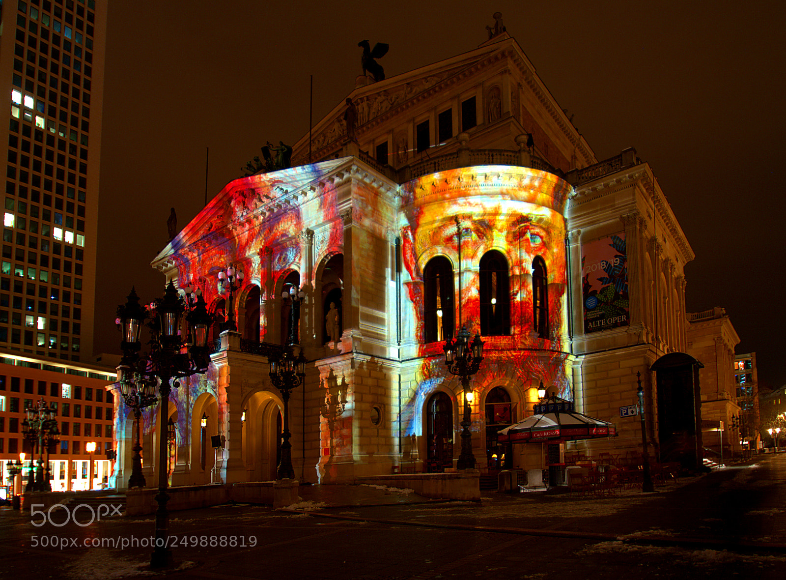 Pentax K20D sample photo. Luminale frankfurt 2018, alte oper photography