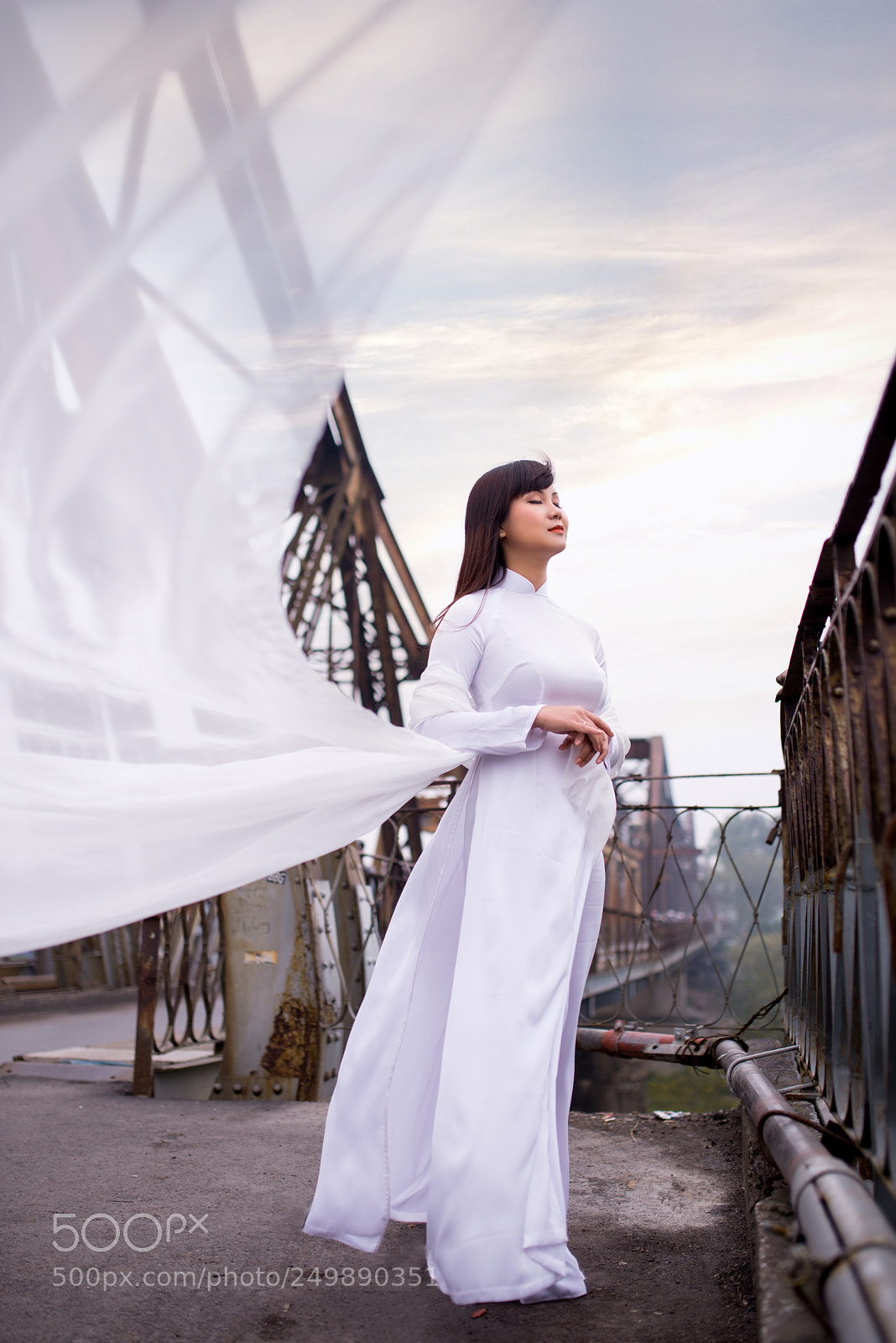 Nikon D800 sample photo. Ao dai long bien photography