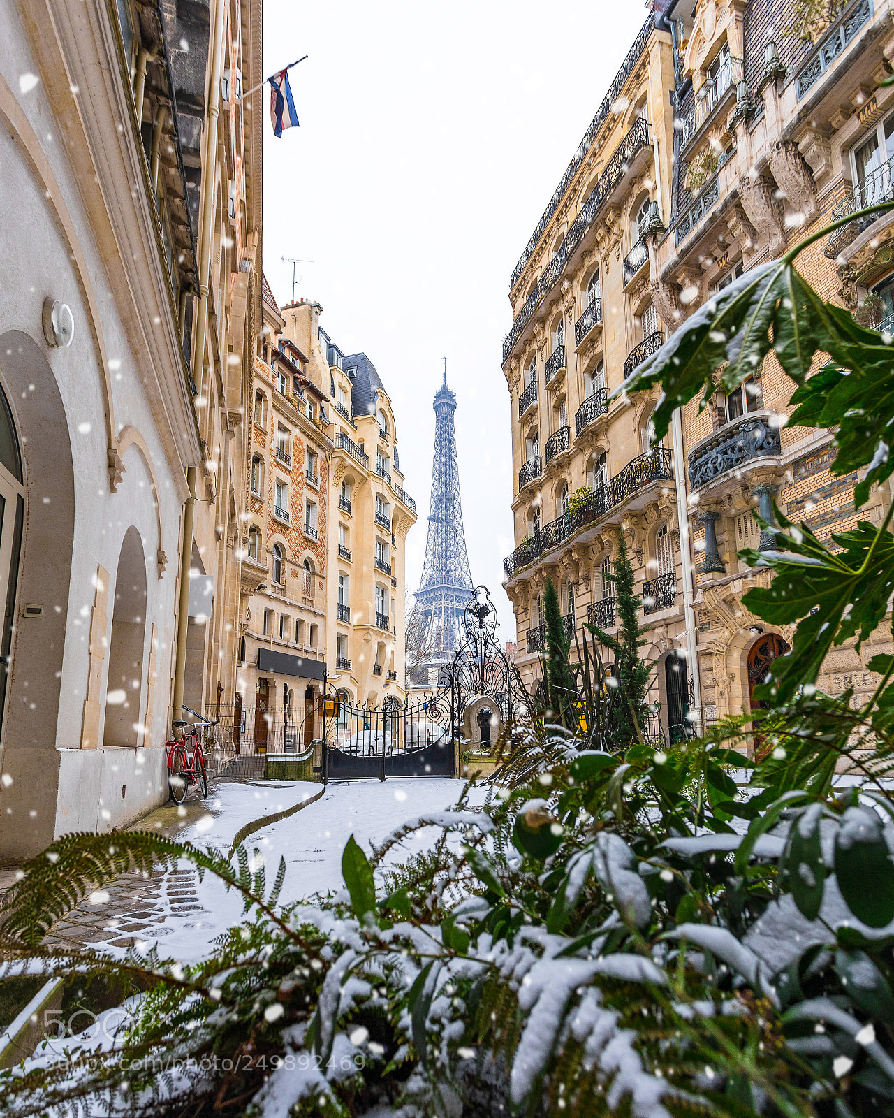 Canon EOS 5D Mark IV sample photo. Paris under the snow photography
