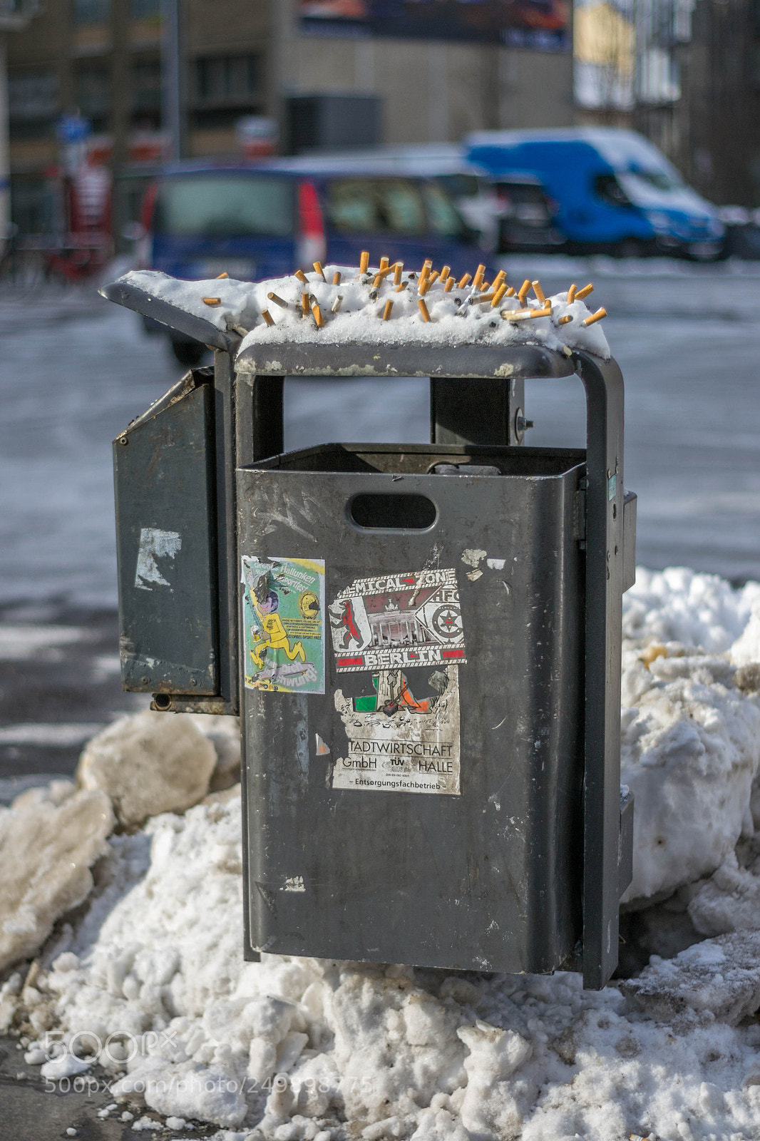 Nikon D3100 sample photo. Trashcan photography