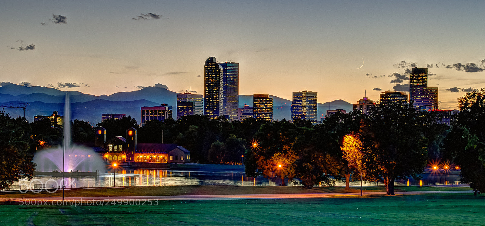 Sony SLT-A35 sample photo. Denver at sunset photography