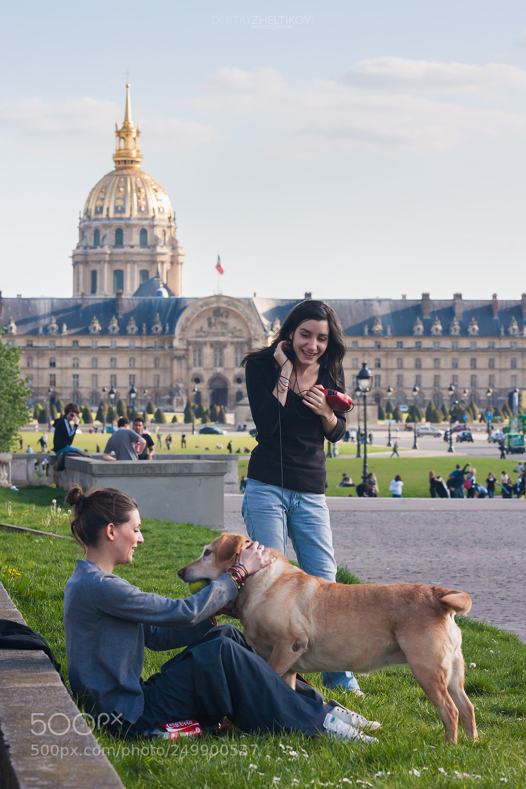 Canon EOS 40D sample photo. Girls and dog photography