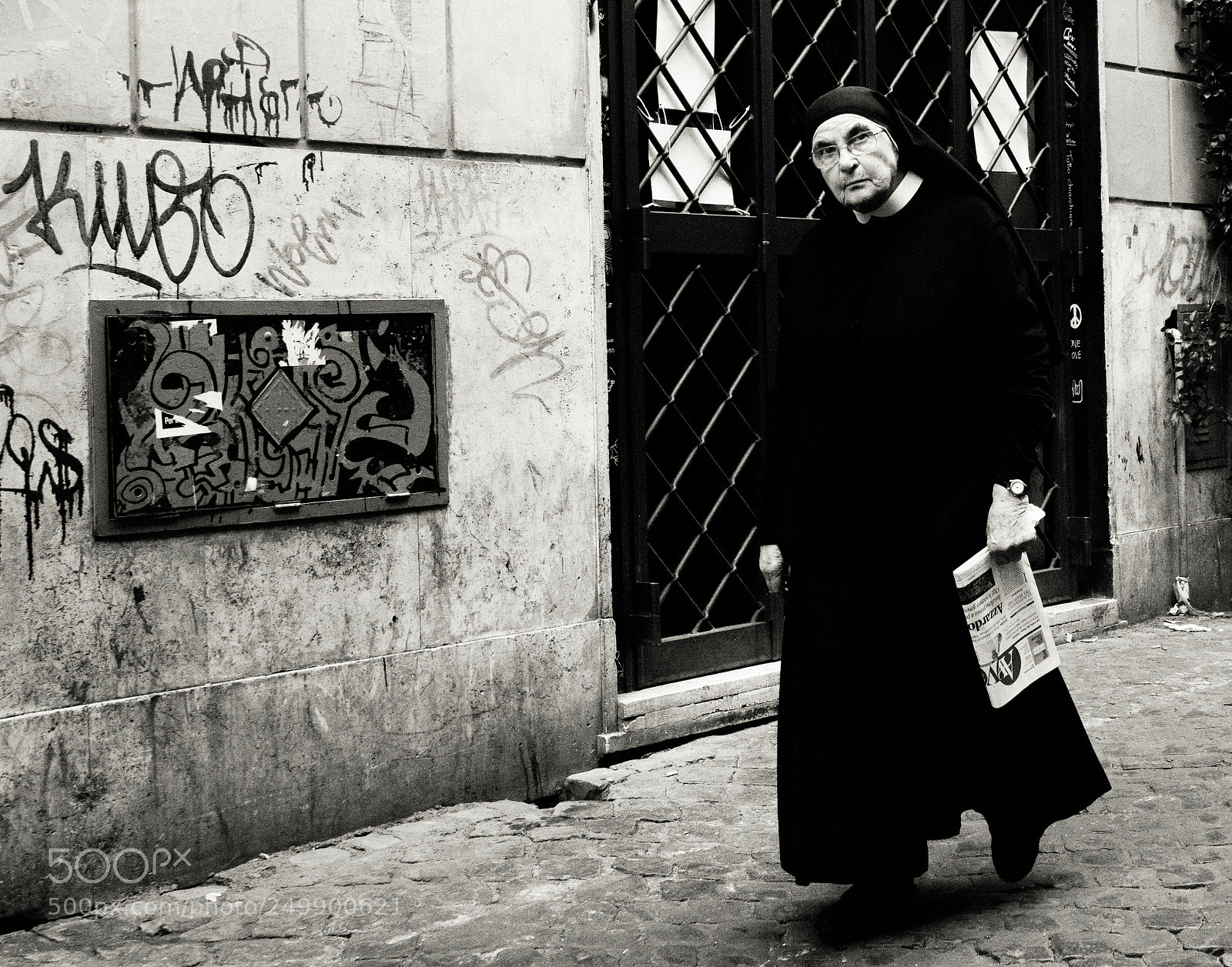 Sony a6500 sample photo. Nun taking a walk photography