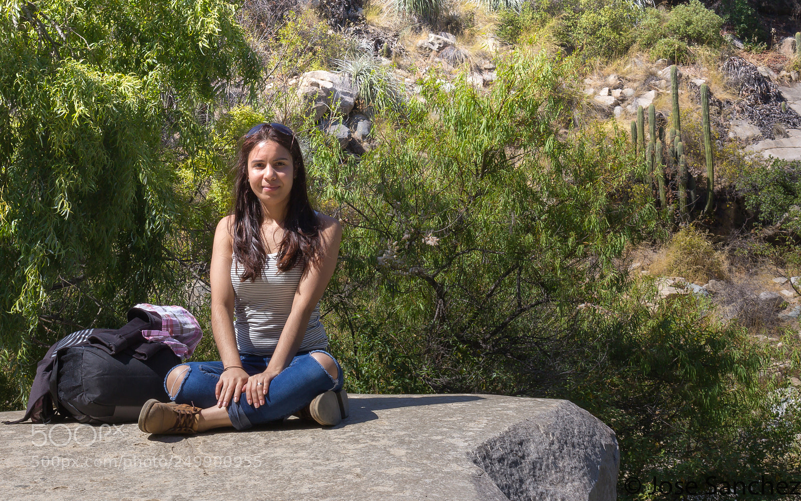Canon EOS 60D sample photo. Maria y la roca photography