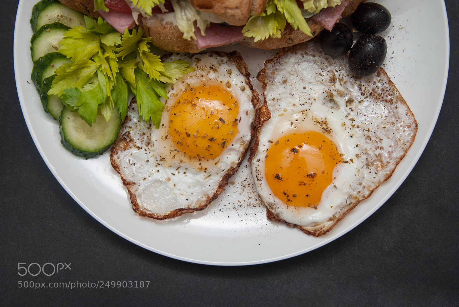 Nikon D80 sample photo. Breakfast with sandwich croissant photography