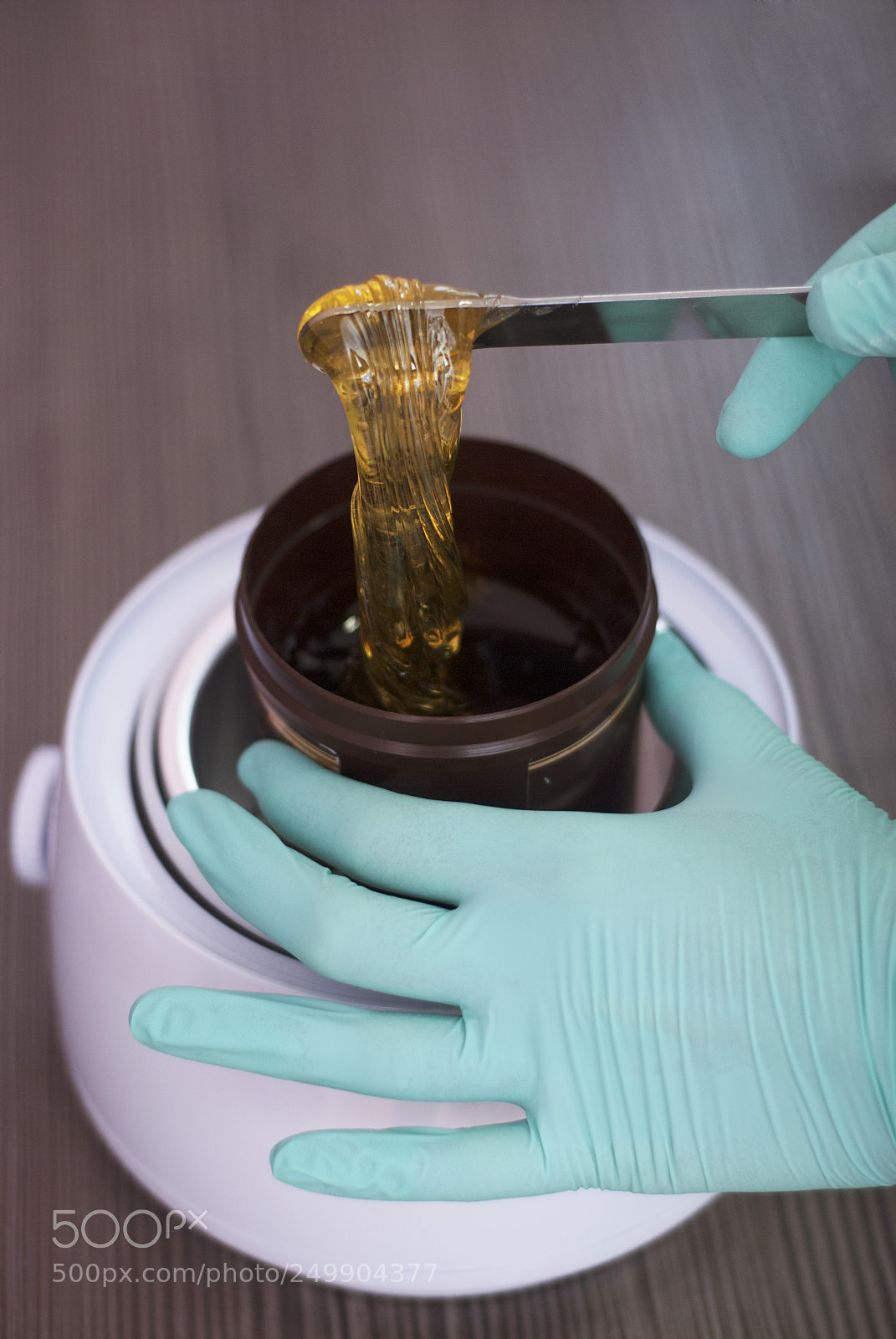 Nikon D80 sample photo. Sugaring cosmetic paste. plastic photography