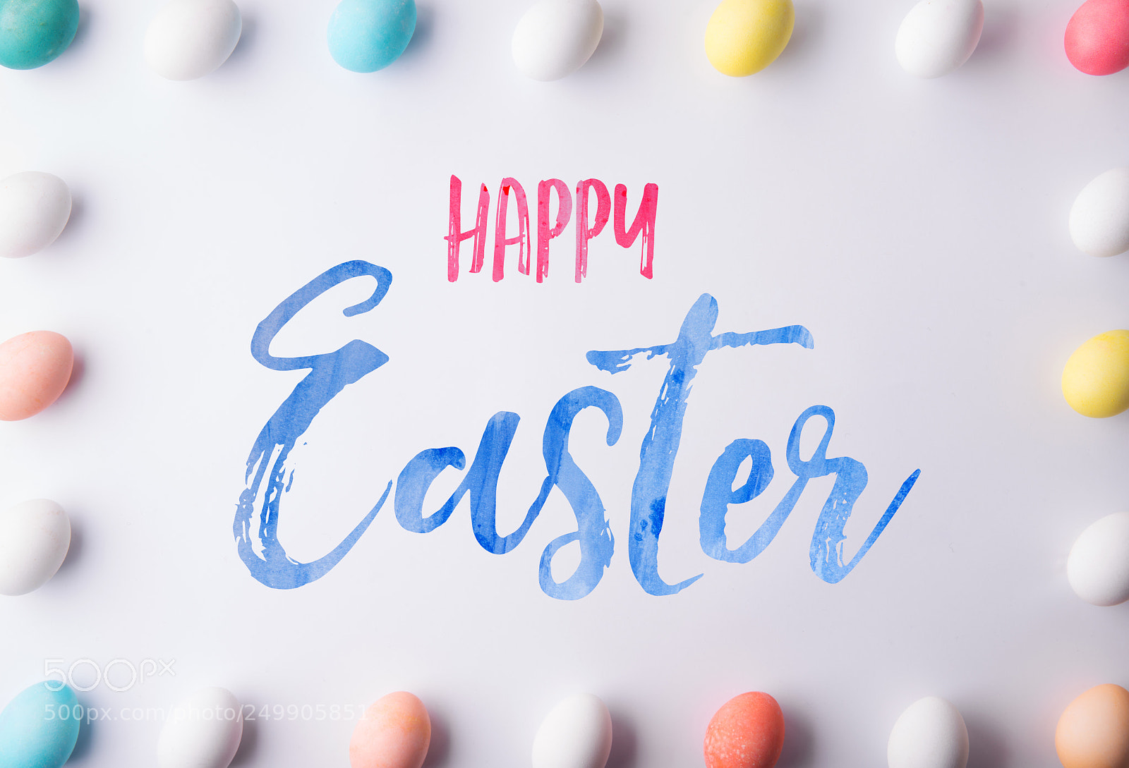 Nikon D800 sample photo. Happy easter flat lay photography