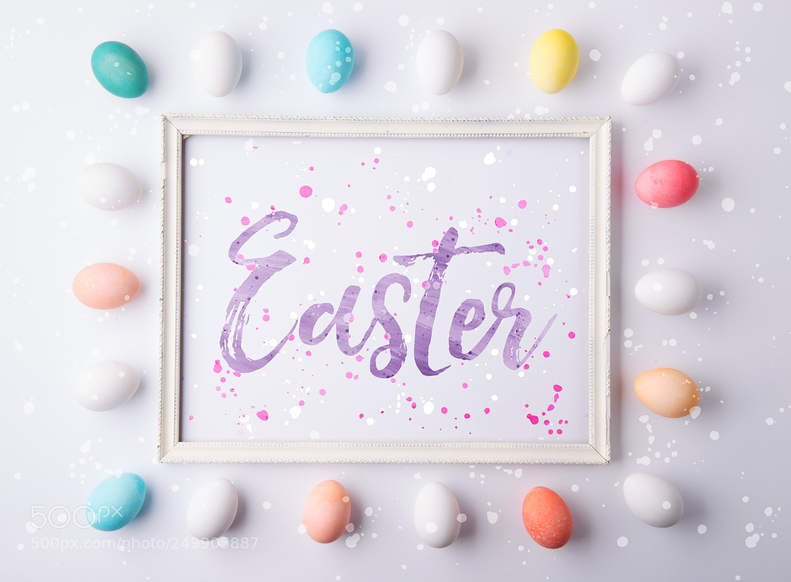 Nikon D800 sample photo. Easter flat lay on photography