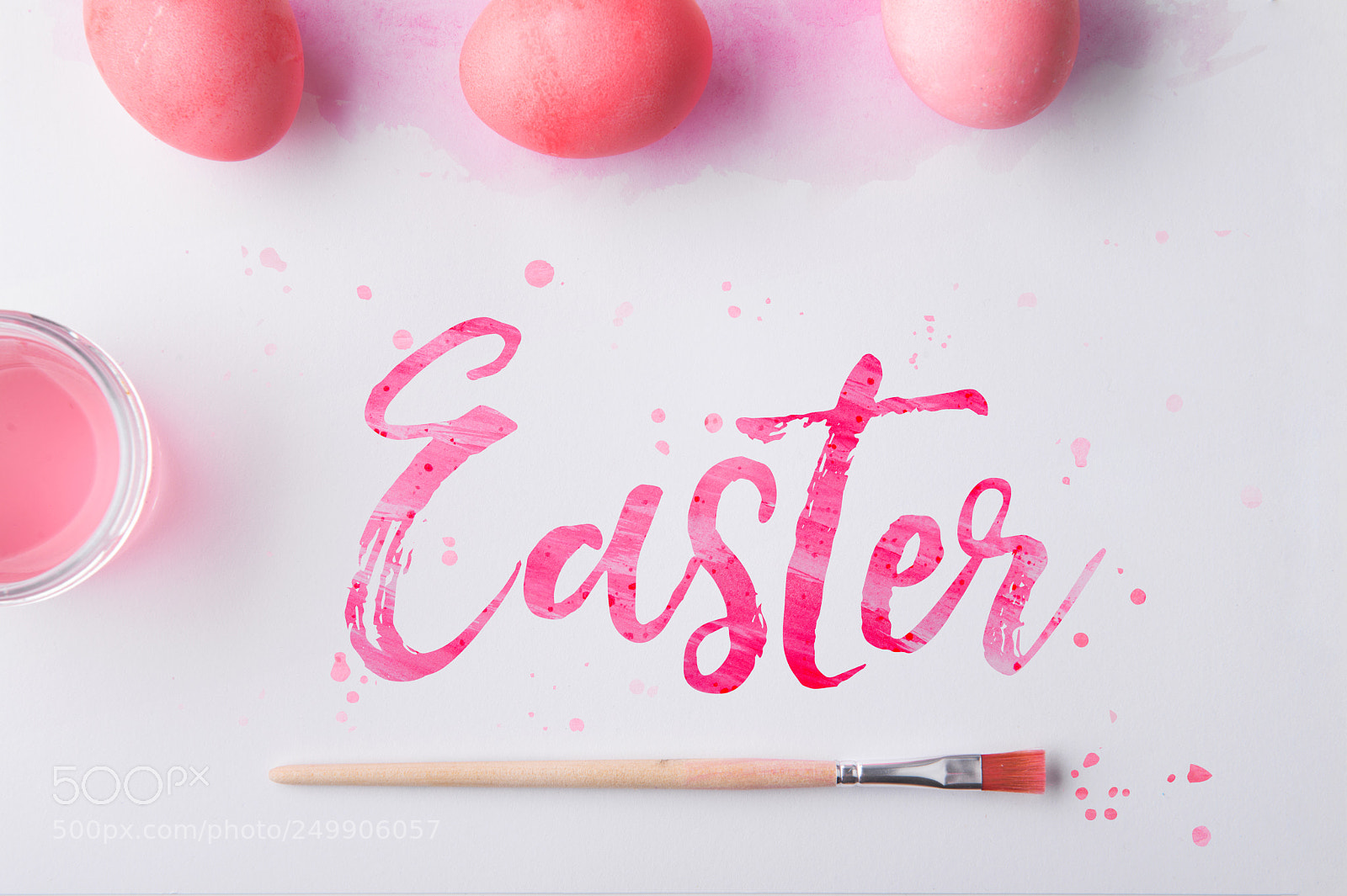 Nikon D800 sample photo. Easter flat lay on photography