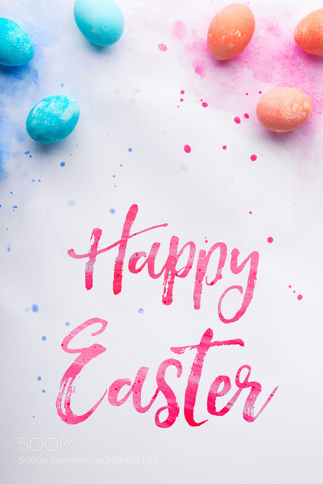 Nikon D800 sample photo. Happy easter flat lay photography