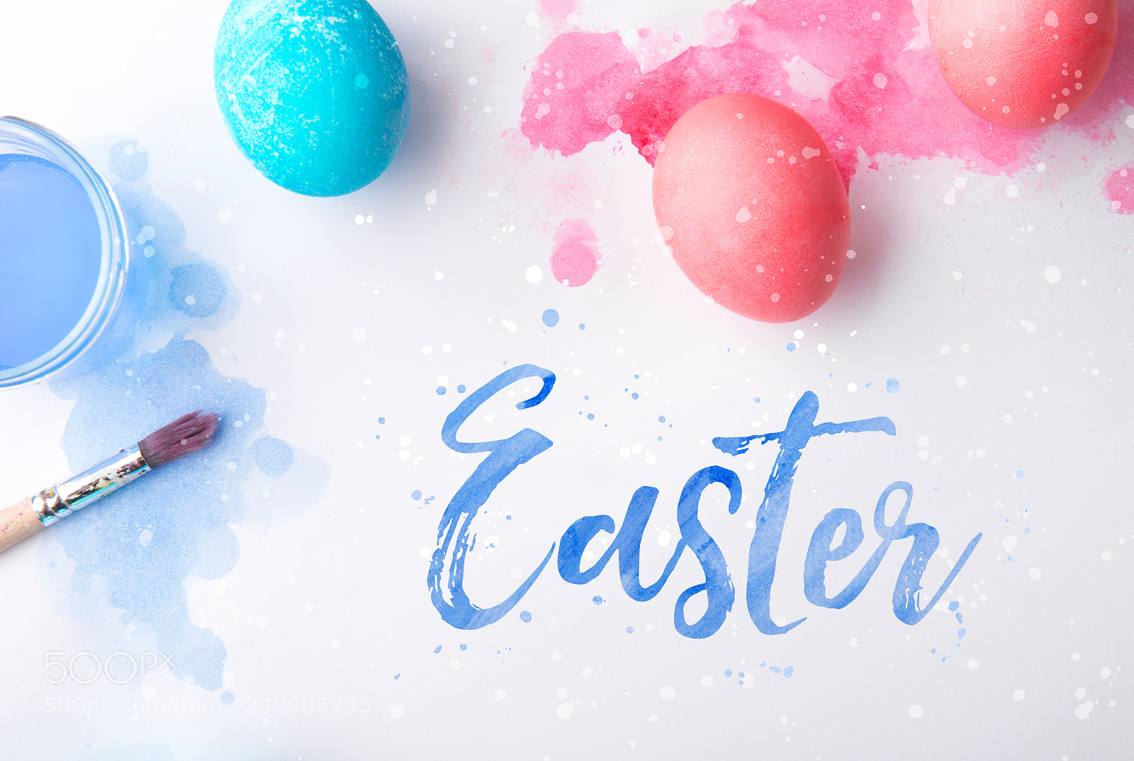 Nikon D800 sample photo. Easter flat lay on photography
