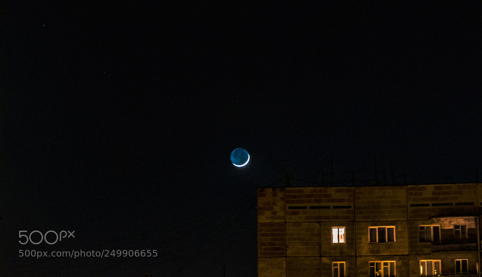 Sony Alpha NEX-5N sample photo. New moon photography