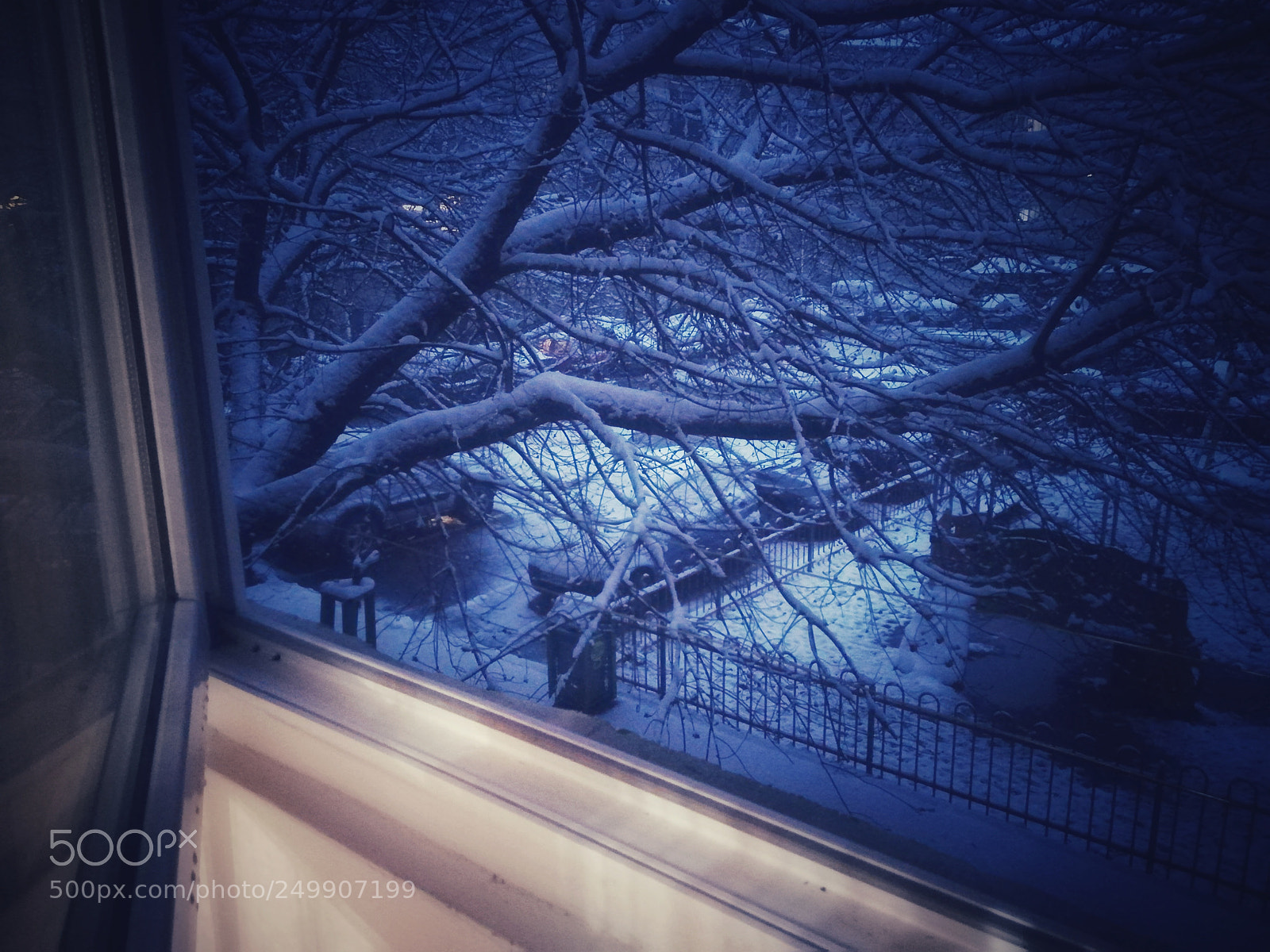 HUAWEI PRA-LX1 sample photo. Blue snow photography