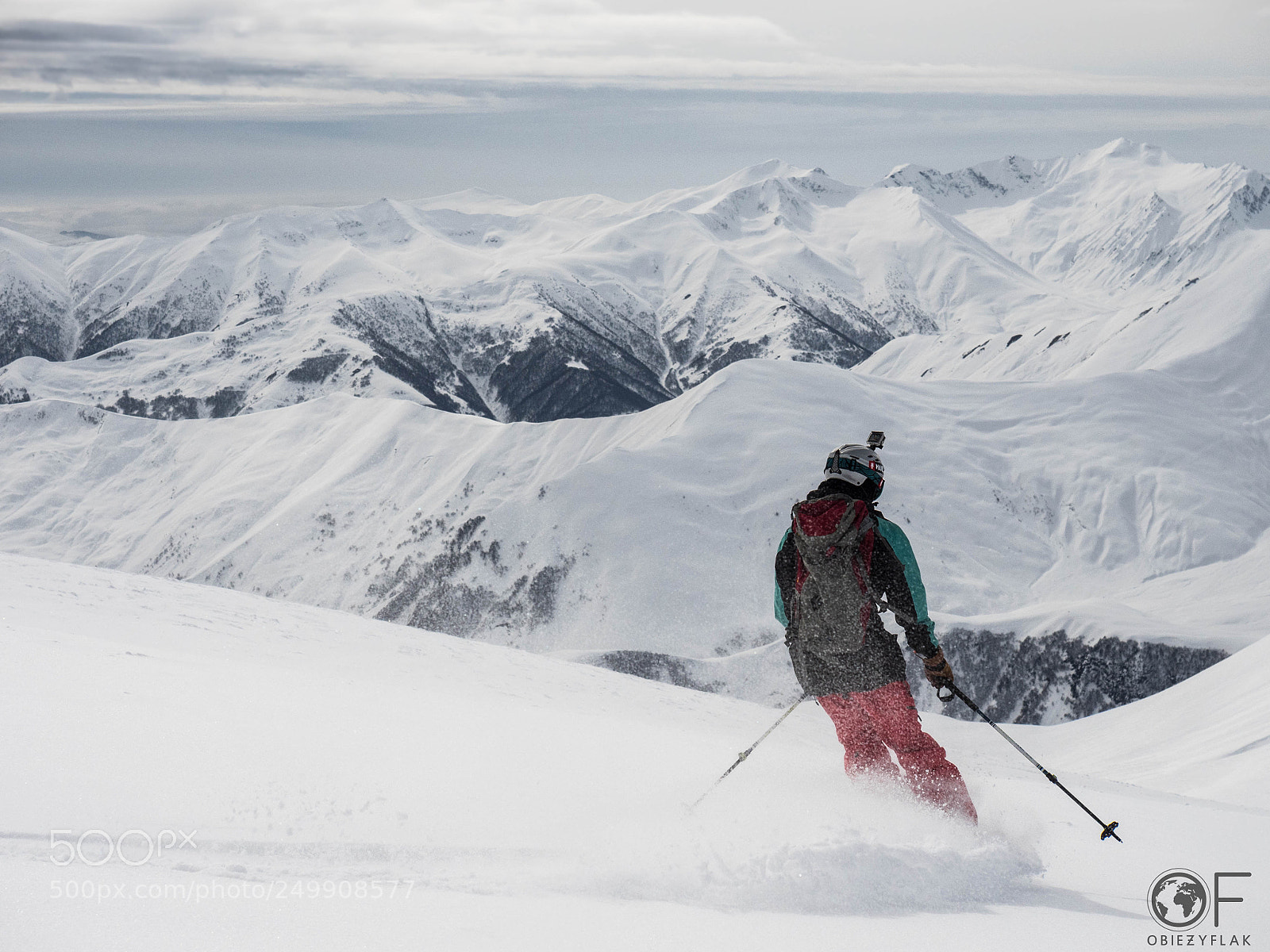 Olympus OM-D E-M5 II sample photo. Freeride in gudauri photography