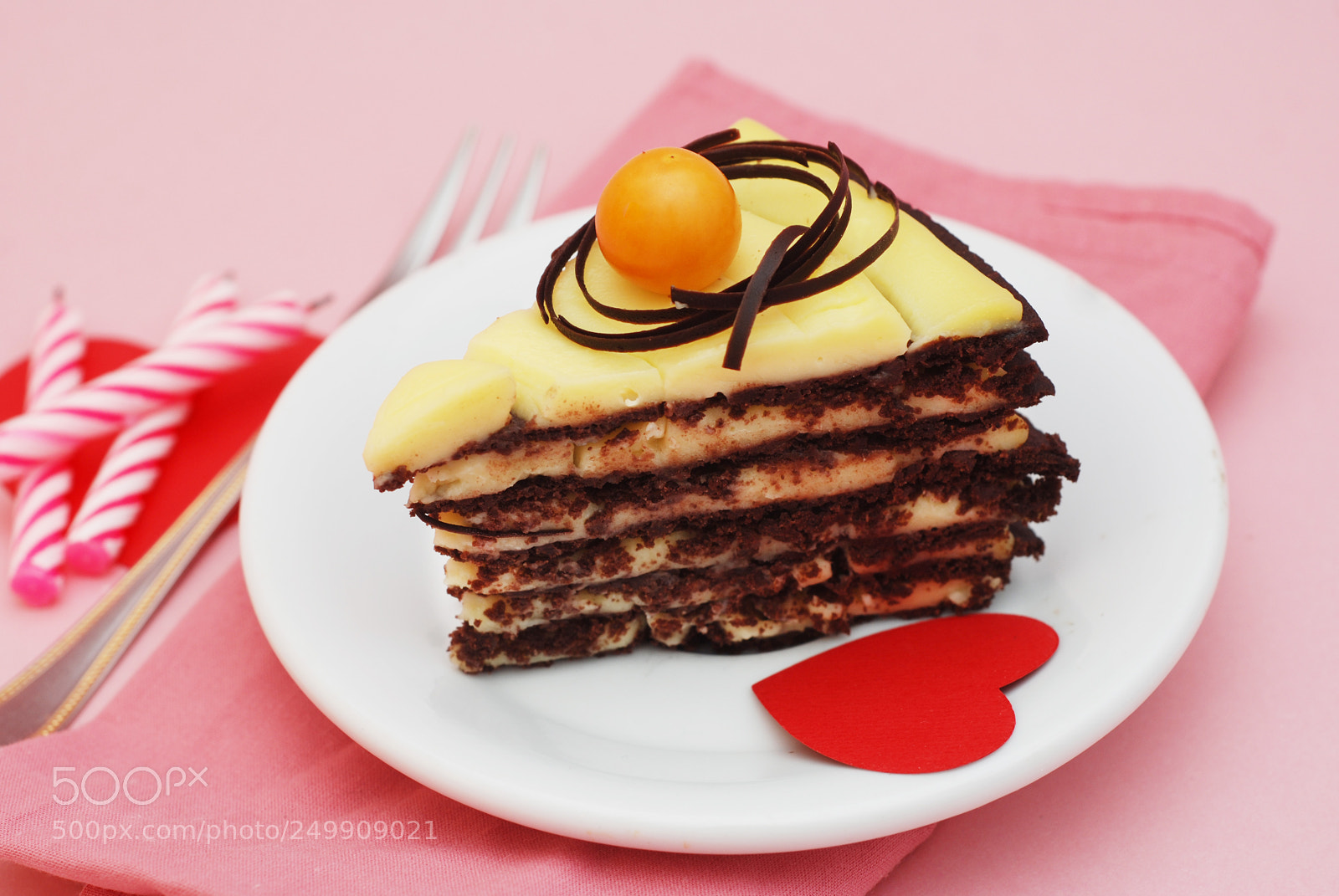 Nikon D80 sample photo. Chocolate piece of cake photography