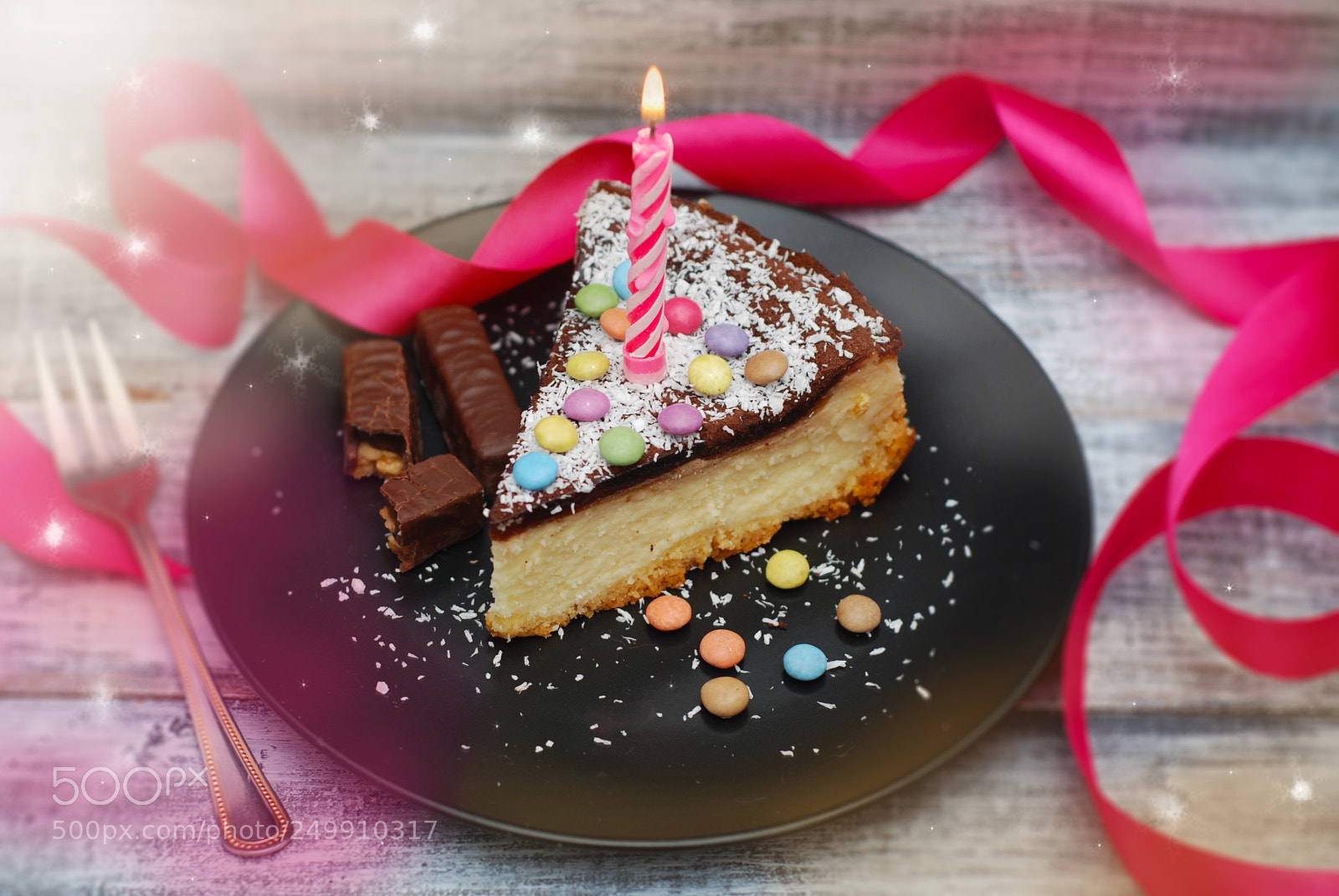 Nikon D80 sample photo. Birthday cake. delicious slice photography