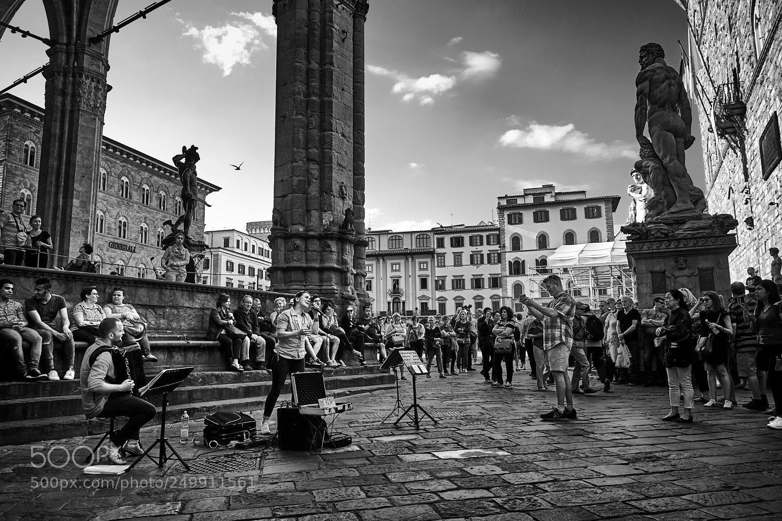 Nikon D7100 sample photo. Street concert in florence photography